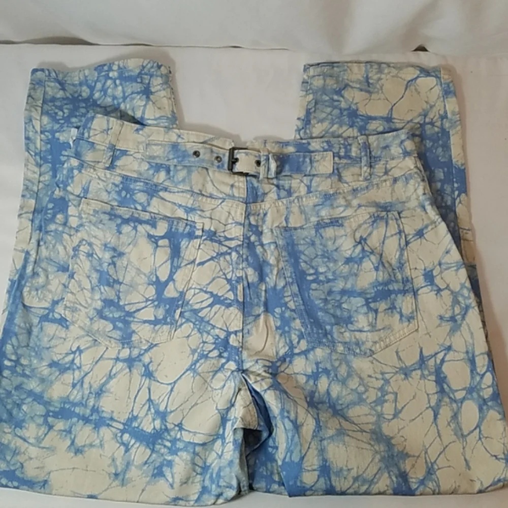 Rachel Comey x Target Blue Marble Print High-Rise Tapered Jeans Size 14